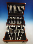 Modern Victorian by Lunt Sterling Silver Flatware Set For 12 Service 77 Pieces