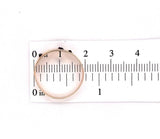 10k Rose Gold Victorian Genuine Natural Garnet Band Ring (#J5668)