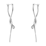 Mercy by Georg Jensen Sterling Silver Pair of Earrings Drop Modern - New