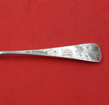Dominick and Haff Bright-Cut Sterling Silver Cheese Knife AS with Five Teeth 8"
