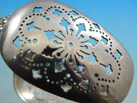 Wave Edge by Tiffany and Co Sterling Silver Ice tong Pierced w/ Flowers 7"