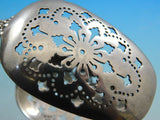 Wave Edge by Tiffany and Co Sterling Silver Ice tong Pierced w/ Flowers 7"