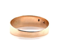 10k Rose Gold Victorian Genuine Natural Garnet Band Ring (#J5668)