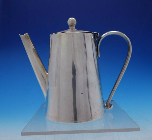 Mexican .900-.1000 Silver Tea Pot Individual Size 4" Tall x 4 3/4" (#3846)
