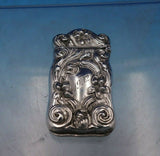 Sterling Silver Match Safe Floral 2 1/2" x 1 1/4" (#6561)