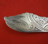 Bird by Hall Hewson and Brower Sterling Silver Master Butter FH BC Bird Flowers