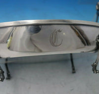 Bust by Gorham Silverplate Centerpiece Oval Bright-Cut Lion Feet #0250 (#5358)