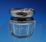 Lancaster by Gorham Sterling Silver and Glass Dresser Jar 1 1/2" (#4724)