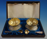 Alhambra by Whiting Sterling Silver Salt Set 4pc 2 Cellars 2 Spoons (#2700)