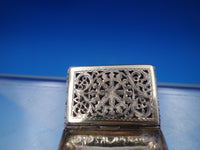 JB John Bettridge English Sterling Silver Vinaigrette Repousse Birmingham #6583