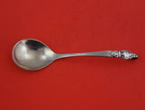 Dansk Guldsmedes Sterling Silver Sugar Spoon w/ leaf and berry handle 6"