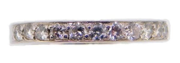 14k White Gold Ring Band with 1/2ct Diamonds (#J3918)