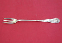 Acid Etched by Whiting Sterling Silver Cocktail Fork w/ lobsters 6"