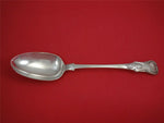Kings by John Walton English Sterling Silver Platter Spoon circa 1842 12 1/4"