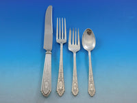 Mary II by Lunt Sterling Silver Flatware Set for 8 Service 57 pcs M Monogram