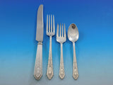 Mary II by Lunt Sterling Silver Flatware Set for 8 Service 57 pcs M Monogram