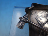 Gorham Sterling Silver Ash Tray Special Order #9618 Dated 1899 Native (#6731)