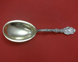 Versailles by Gorham Sterling Silver Berry Spoon Gold Washed Ovoid 9" Serving