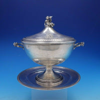 Empire Italian 800 Silver Soup Tureen with Cherub and Underplate (#4289)