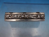 Sterling Silver Pill Box 3 Sections GW Interior Repousse 2 1/2" x 7/8" (#6692)