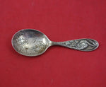 Nursery Rhyme by Various Sterling Silver Baby Spoon w/ stork and baby 3 1/2"