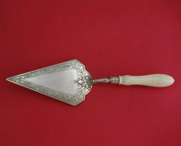 Atkin Brothers English Victorian Sterling Silver Pie Server Spade Shape BC 14"