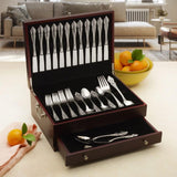 Wallace Dark Walnut Finish 1-Drawer Flatware Chest - Silverware Storage - New