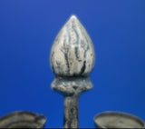 Judaica by Unknown .800 Silver Menorah 8-Candle 11" Tall x 8 1/2" (#6533)