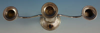Duchin Creations Sterling Silver Candelabra Pair w/Gadroon / Bead Border (#2557)