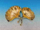 New Leaves Ginkgo by Michael Aram Gold Goldtone Double Compartment Dish - New