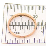 14k Rose Gold Ring Band with Genuine Natural Diamonds (#J3948)