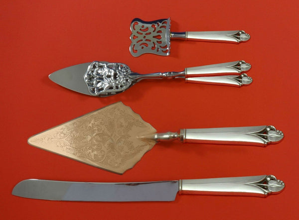 Woodlily by Frank Smith Sterling Silver Dessert Serving Set 4pc Custom Made