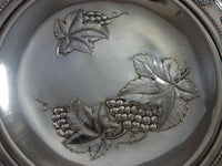 Rose Point by Wallace Sterling Silver Tray with Grapes Round #4455-9 (#2920)