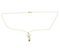 10k Victorian Pearl and Diamond Lavaliere (#J4782)