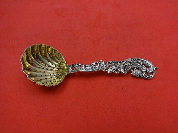 Pierced Design by Durgin Sterling Silver Sugar Sifter Goldwashed 5 3/8"