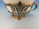 Tiffany & Co. Sterling Silver Bouillon Cup w/Cherubs/Liner w/Gold Border/Flowers