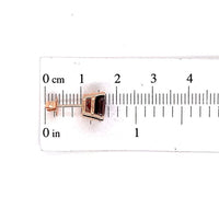 14k Rose Gold 5.20 Carat Cushion Genuine Natural Garnet Earrings (#J5623)