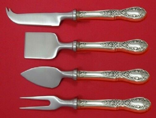 American Beauty By Manchester Sterling Silver Cheese Serving Set HH 4pc Custom