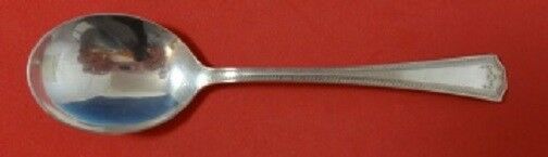 Adam By National Sterling Silver Cream Soup Spoon 6" Flatware