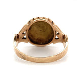 10k Yellow Gold Child Signet Ring w/ Monogram Size 2 Children's Jewelry (#J5990)