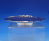 Shreve Sterling Silver Card Tray Round with Floral Edge #11172 6 1/2" (#6984)