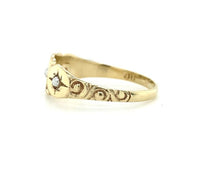 10k Yellow Gold Seed Pearl Child's Baby Infant Ring Size 0 Jewelry (#J6144)