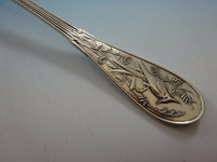 Japanese by Tiffany & Co. Sterling Silver Fish Server w/Geometric Design 12 1/8"
