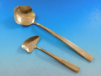 Dirigold-Dirilyte Flatware Set Service for 12 Modern Design Gold 142 pieces