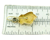14k Yellow Gold Victorian Black Enamel Pearl Earrings (#J4648)
