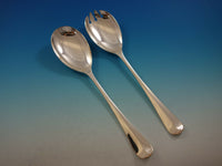 Queen Anne Rattail English Silverplated & Stainless Flatware Set Service 77 pcs