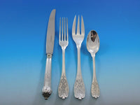 Elysee by Puiforcat French Sterling Silver Flatware Set Dinner Service 48 Piece