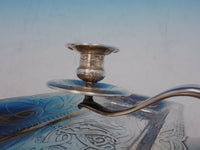 Lap Over Edge Acid Etched By Tiffany & Co. Sterling Silver Chamber Stick (#4612)