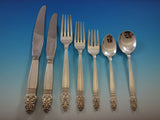 Norse by International Sterling Silver Flatware Set for 12 Dinner Service 89 Pcs