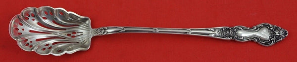 Meadow Rose by Wallace Sterling Silver Olive Spoon fluted original 6"